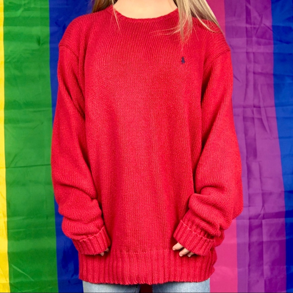 polo by ralph lauren red sweater